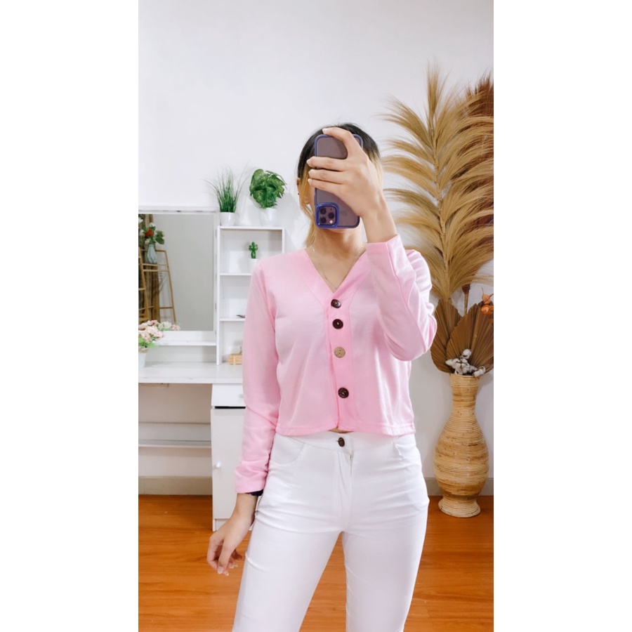 RX FASHION - Willy Cardy / Crop Cardy / Cardigan Crop / Cardigan Wanita / Sweater Wanita