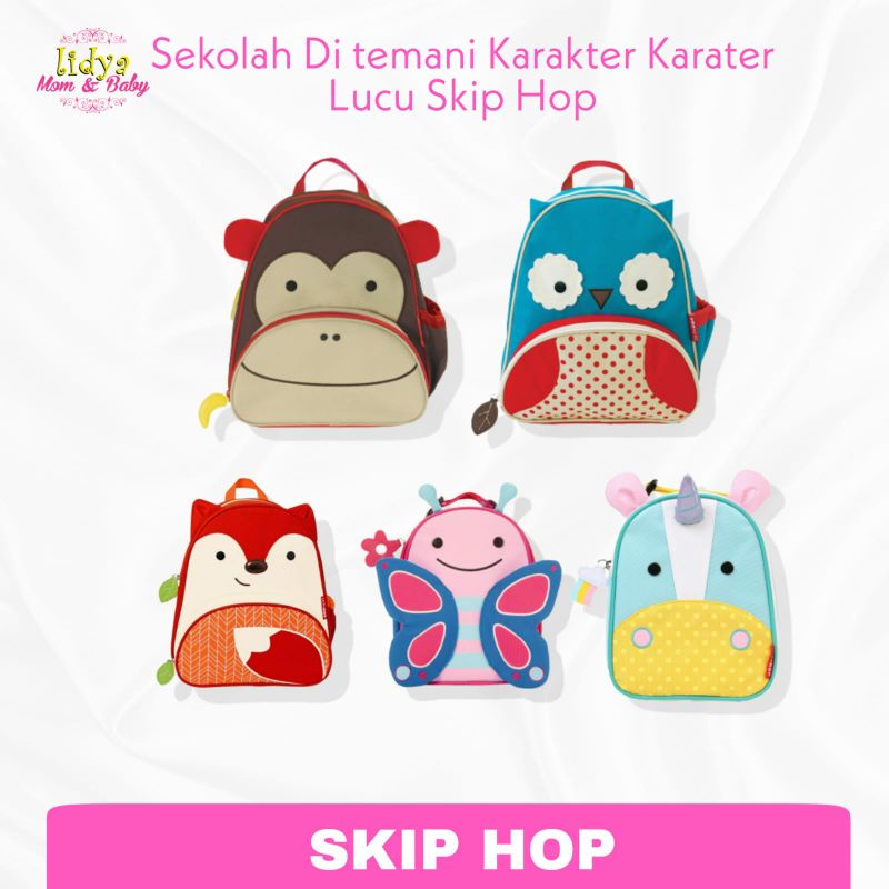 SKIP HOP Zoo Pack/ Tas sekolah dan Tas Makan siang anak