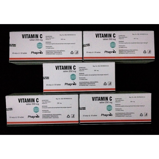 VITAMIN C 250 mg PHAPROS/BOX