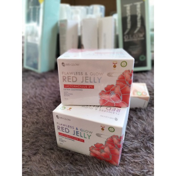 ORIGINAL RED JELLY MS GLOW/FLAWLESS GLOW RED JELLY KEMASAN TERBARU