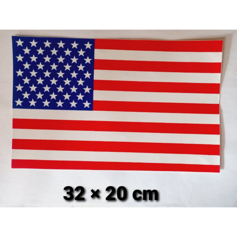 

STIKER GRAFTAC BENDERA AMERICA ukuran besar