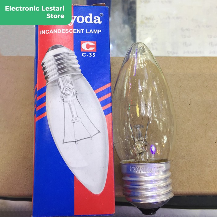 Chiyoda Lampu Bohlam Pijar 40 Watt Kuning