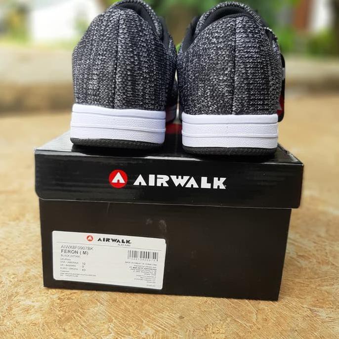 Sepatu Sneakers Pria Airwalk Feron Hitam Original 100% P687