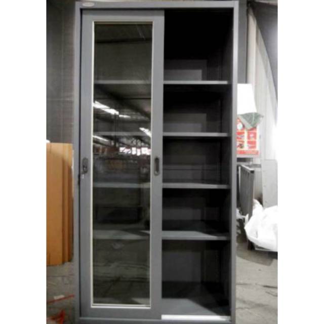 Lemari Besi Pintu Sliding Kaca Importa IMP - FC E18