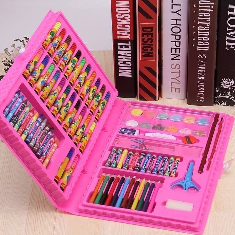 

Crayon Pensil Warna Cat Air 86 in 1 Set Colouring Stationary Anak Sekolah Belajar