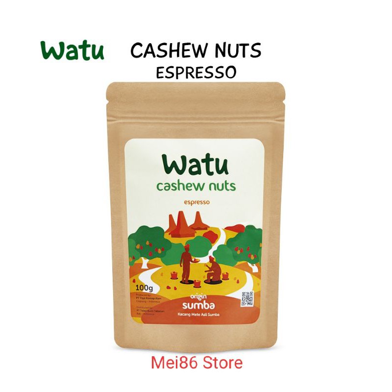 

Watu HL0020 Cashew Nuts Kacang Mete Kopi Espresso Panggang Kering 100 gram
