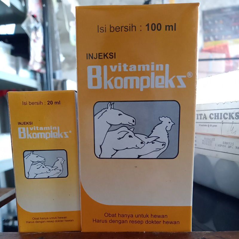 Jual VITAMIN B KOMPLEKS INJEKSI 20 ML DAN 100 ML Meningkatkan ...