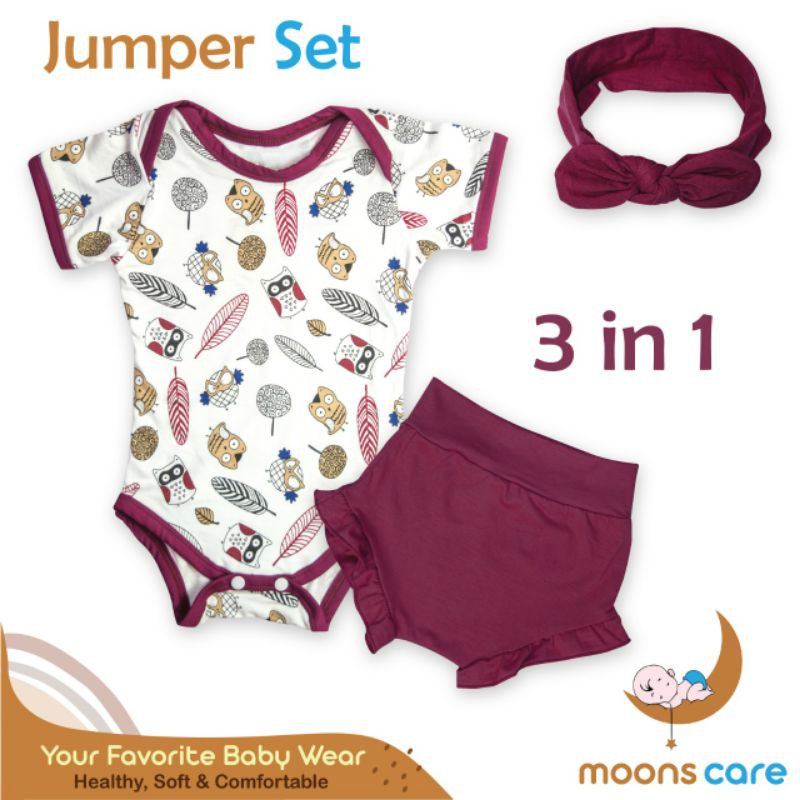 MOONS JUMPER SET 3 IN 1/JUMPER MOON'S/JUMPER BAYI/BAJU BAYI