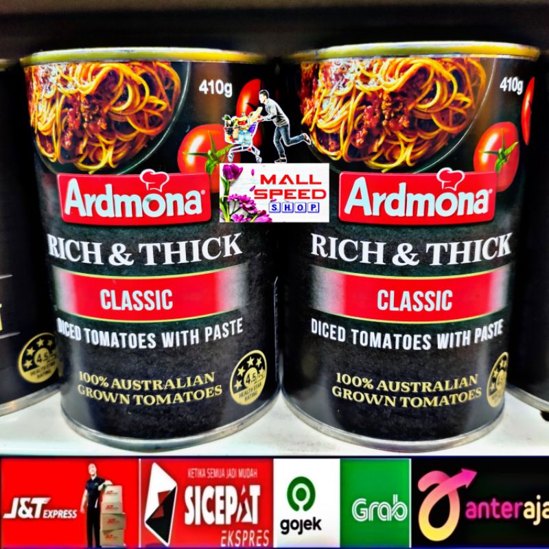 

ardmona tomato rich & thick classic 100% australian 410gr