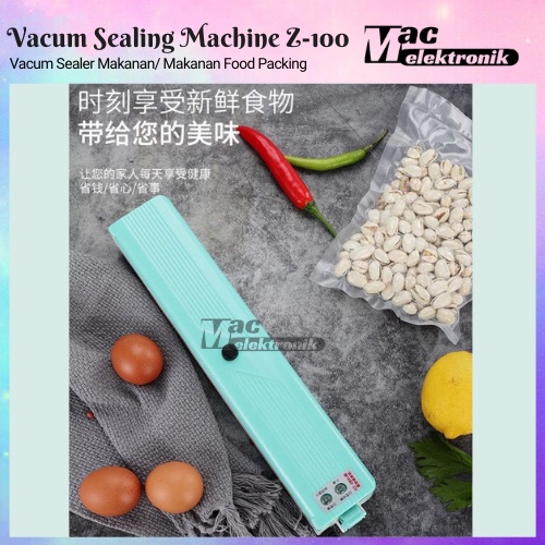 Mesin Vacum Sealer Plastik Vacuum Udara Vakum alat bungkus makanan Vipoo Z-100 Vacum sealer FRESH Makanan Food Packing