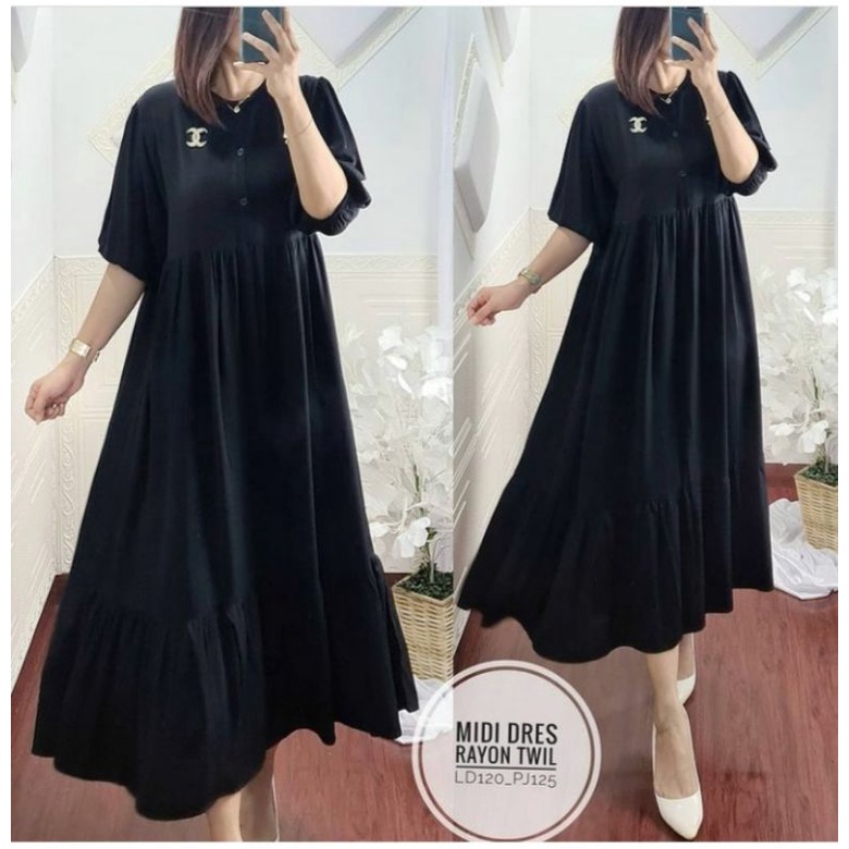 DASTER VIRAL/MIDI DRESS ANDIN/DASTER ANDIN KEKINIAN/MIDI DRESS MODEL DASTER WANITA