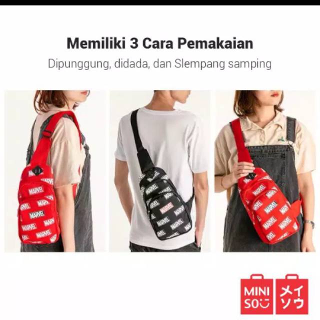 Tas Marvel Original Miniso