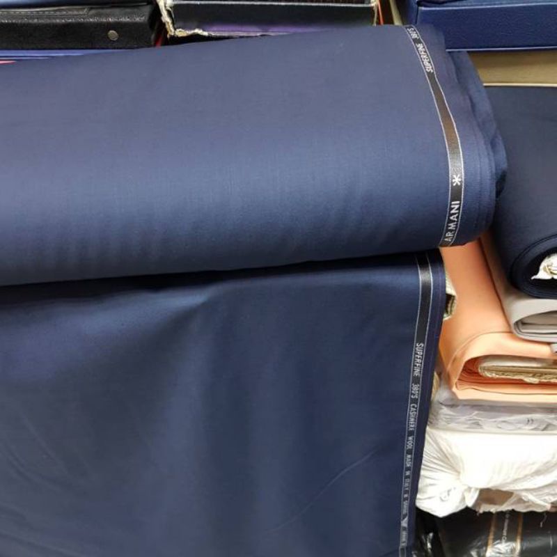 Bahan kain celana pria wanita rok span setelan kantor biru navy,hitam wool lembut/celana pormal
