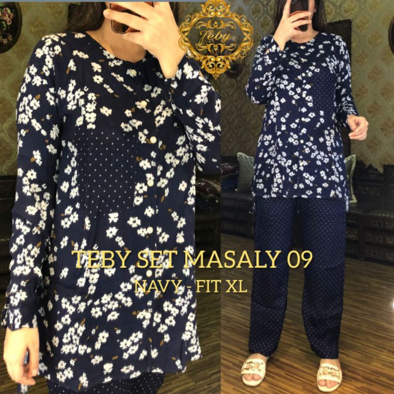 Daster Arab Teby MASALY Daily One Set pajamas Rayon Motif