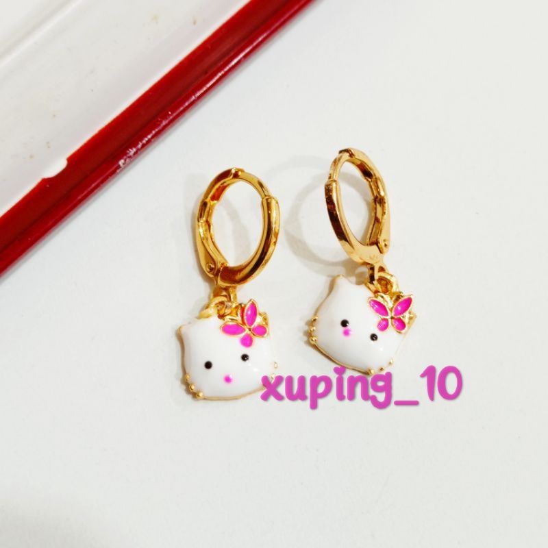 anting anak motif hello kitty