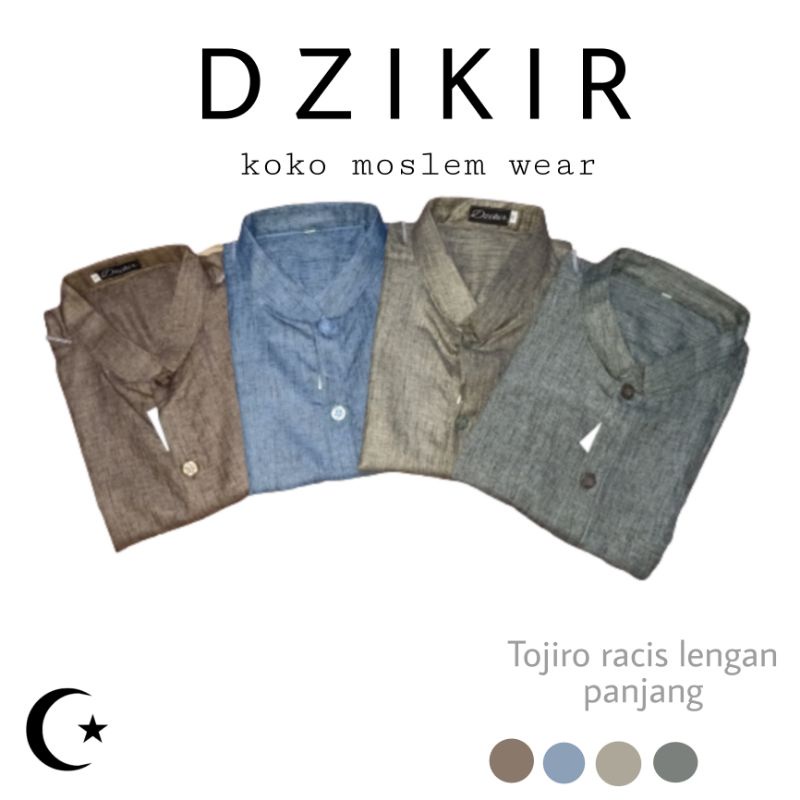 Baju Koko Haiba Madina jazz racis lengan panjang pria best seller