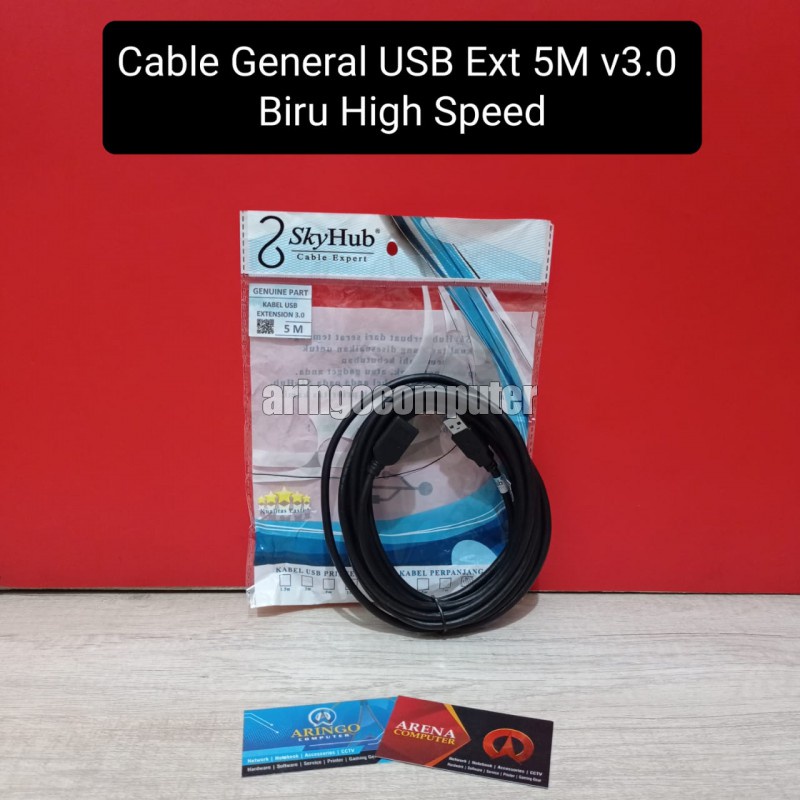 Cable General USB Ext 5M v3.0 Biru High Speed