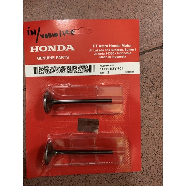 Payung klep IN  Vario 150 Original AHM