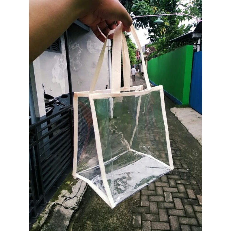 

23x24x18 Beli Satuan Boleh Banget!!! Tas Mika Polos List Spunbond!! Ready Semua Warna