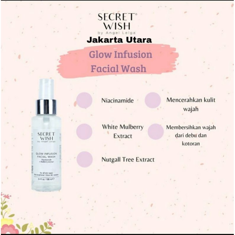 Secret Wish Glow Infusion Facial Wash Ready
