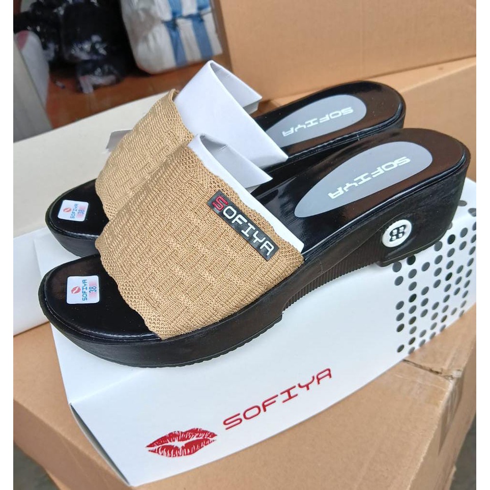sandal wedges rajut impor model terbaru sandal wedges import sofiya terbaro