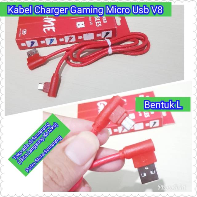 Kabel Charger Gaming Micro Usb 2.4A Murah kabel Gaming Micro Usb