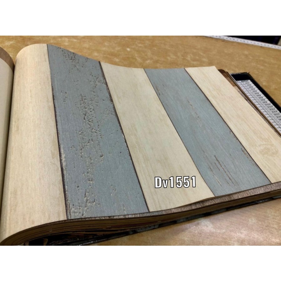 WALLPAPER DINDING MOTIF PAPAN KAYU COKLAT NATURAL 3D