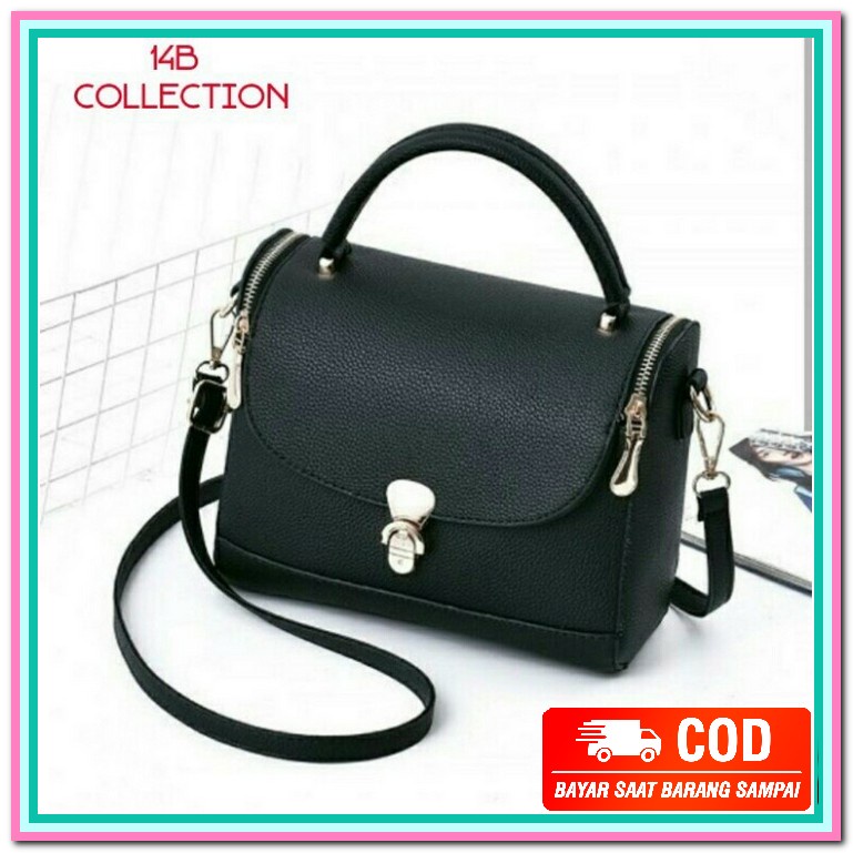 Ready Cod Tas Wanita Selempang Kain Wol Tas Tangan Slingbag Cewek NL739 Tas Selempang Kunci Resleti