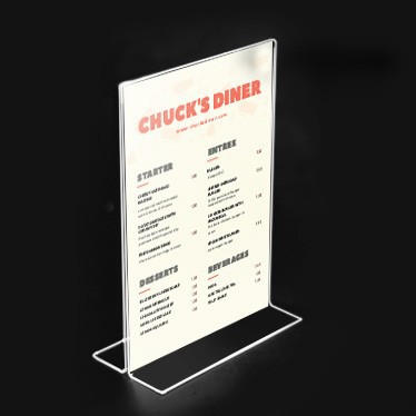 Tent card / tent card a5 / brosur a5 / display menu / papan menu