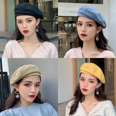 Topi Baret Korea Remaja Dewasa / Baret Cap / Topi Seniman / Topi Pelukis Kpop Style