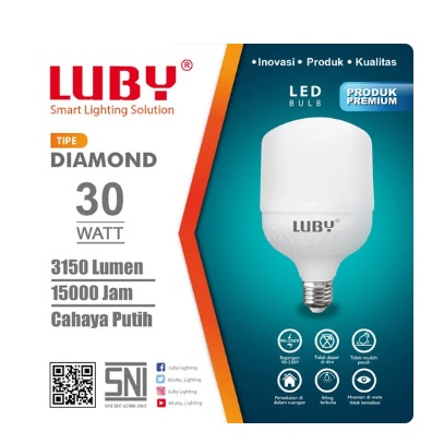 Lampu Led Luby 30 Watt Dengan 3150Lumen