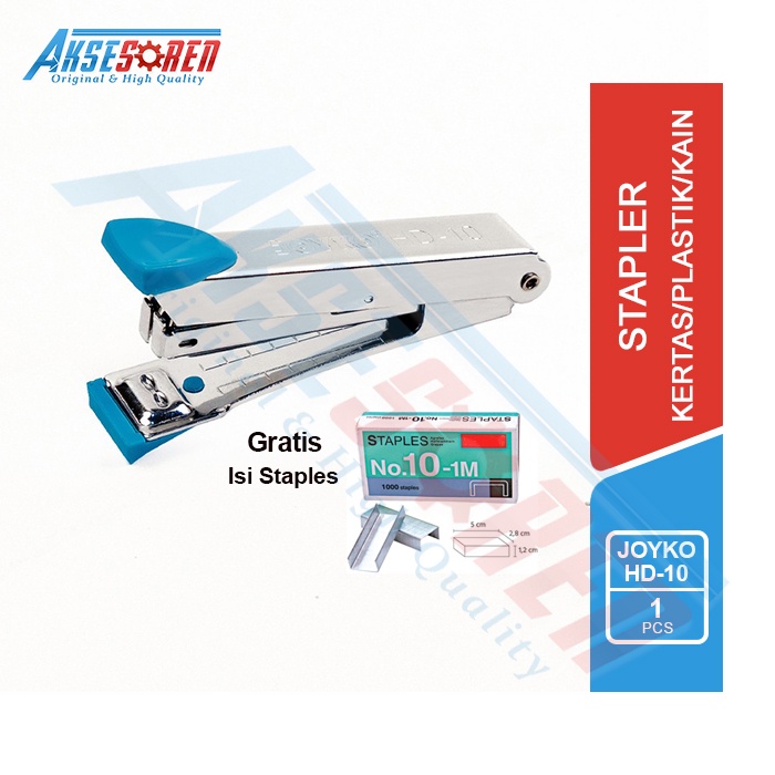 

STAPLES SEDANG JOYKO [HD-10] + ISI / STAPLER / CEKREKAN / STEPLES / HEKTER / STEPLER