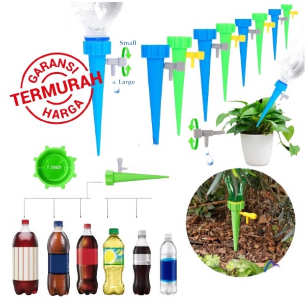 Alat Penyiram Tetes Tanaman Infus Kran Irigasi Taman Otomatis Sistem Drip Plant Drops Vitamin Air