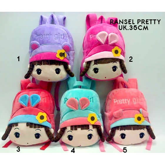 Tas Ransel Anak Boneka Pretty Metoo Angela Korea Besar 35CM