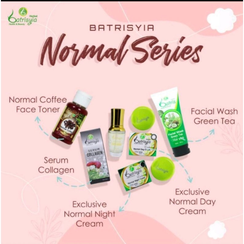 Batrisyia Paket perawatan kulit wajah Normal series Batrisya Herbal