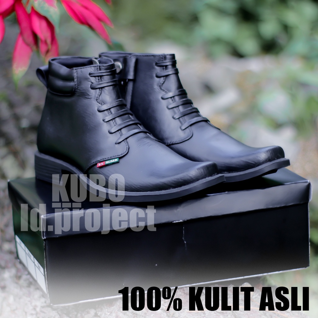 SEPATU PDH KULIT ASLI TNI POLRI POLISI SATPAM