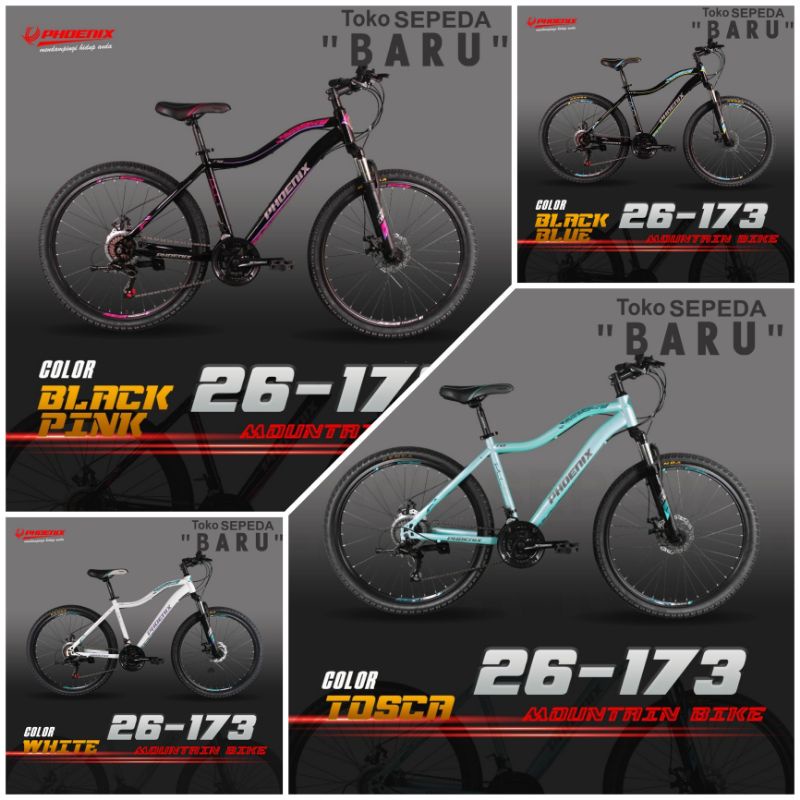 TB - Sepeda MTB MOUNTRIN BIKE PHOENIX 26-173 Ukuran 26 inch