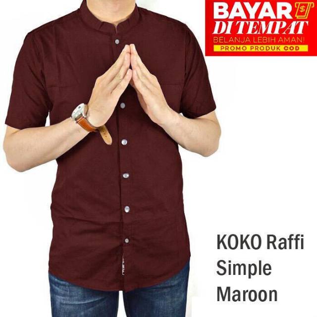 TOTOTAshop.kemeja koko TRENDI (3 ukuran M-L-XL) Lengan pendek,leher sanghai,bahan cotton stretch