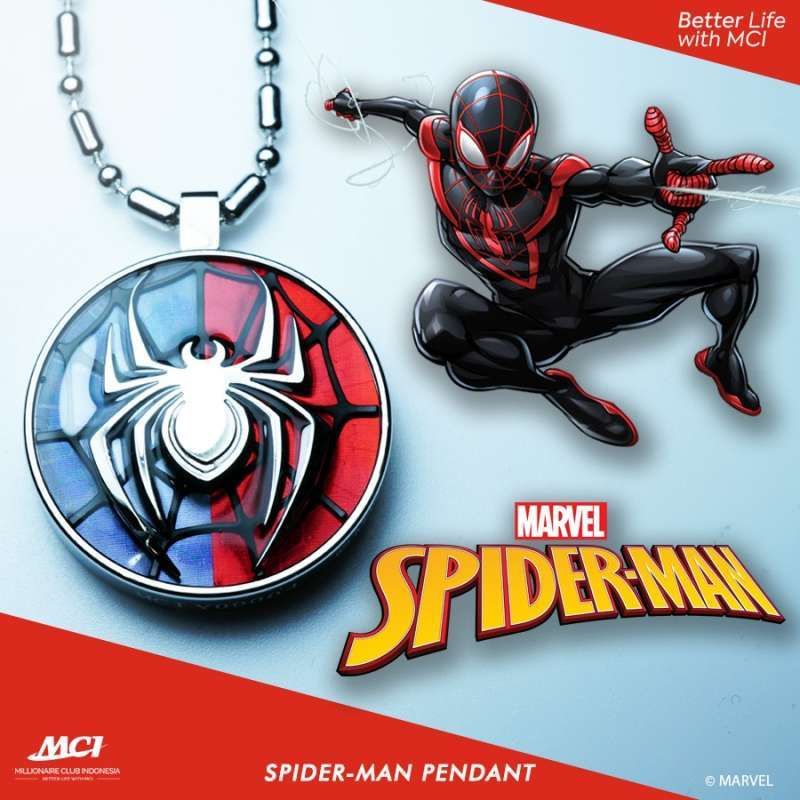 Pendant Marvel Spiderman_MCI_Kalung Kesehatan