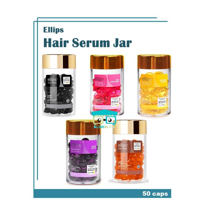 JAR Ellips Hair Vitamin Rambut Isi 50 Serum Rambut Threatment Elips