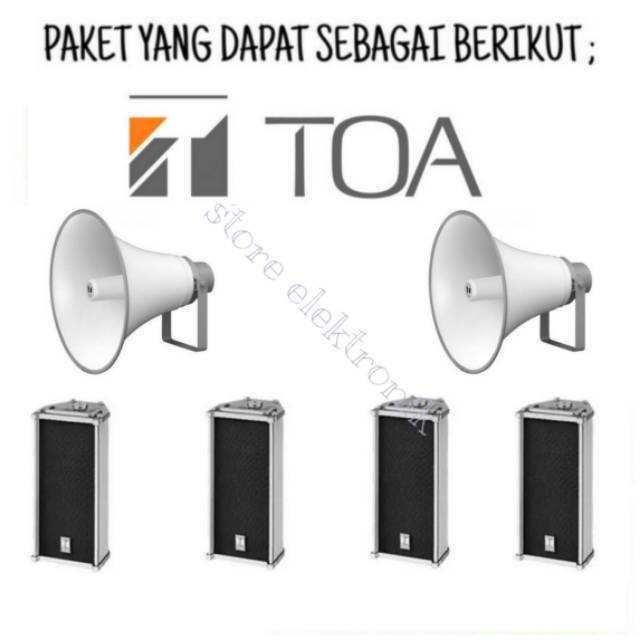 Paket Sound mesjid Toa Komplit Siap Pakai Berikut Aksesoris Microphone