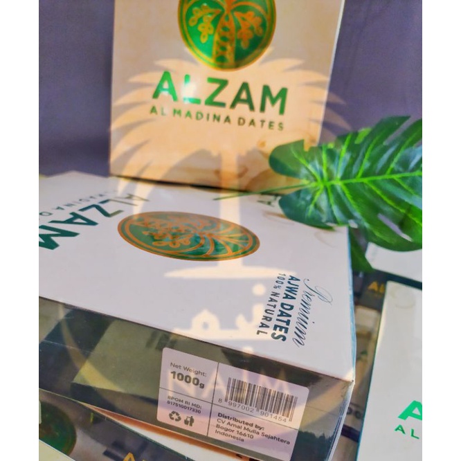 Premium Ajwa Dates 1KG 100% Natural Buah Kurma Ajwa ALZAM [ Promo Spesial Shopee ] Manis Lezat Halal Biidznillah