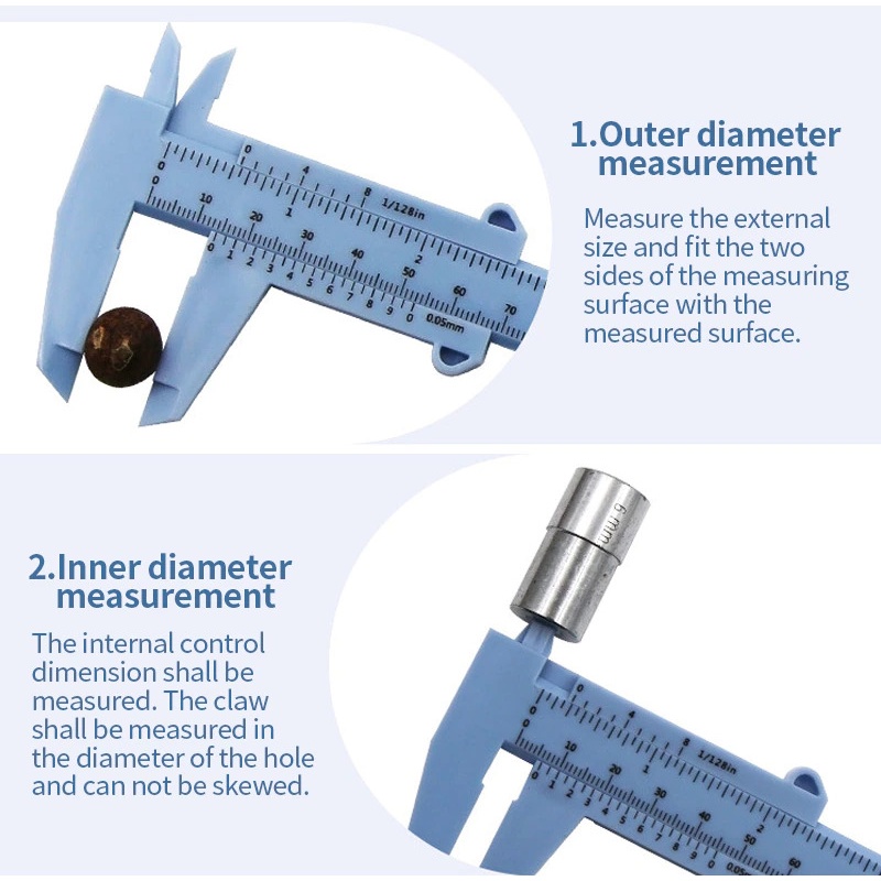 Sigmat Plastik 150 mm  6 Inch / Jangka Sorong 150 mm / Calibar in ABS 6Inch /Alat Pengukur Panjang Plastik /Vernier Caliper 6 Inch