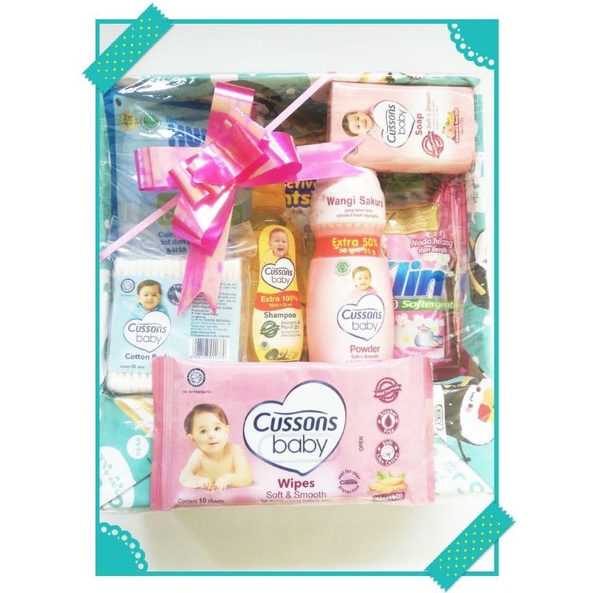 Parcel Bayi / Parcel Kado Bayi Paket Reguler Tanpa Baju-Reguler Pink