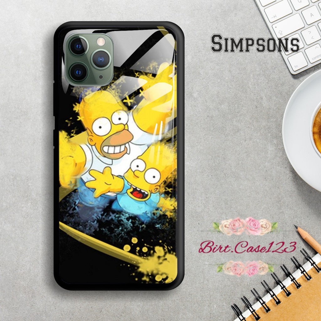 Back case glass SIMPSONS Vivo Y91 Y17 Y12 Y15 Y93 Y95 Y81 Y83 Y71 Y53 y20 Y30 Y50 V17 Y11 BC1540