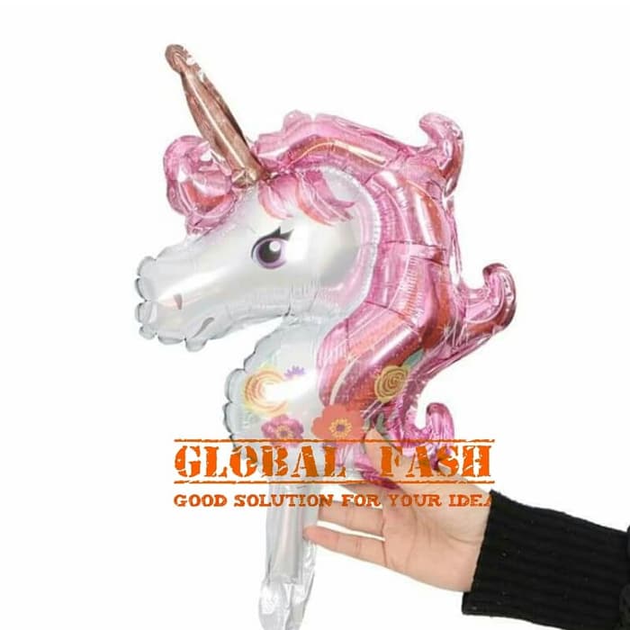 balon foil unicorn pink mini / balon unicorn / balon karakter unicorn