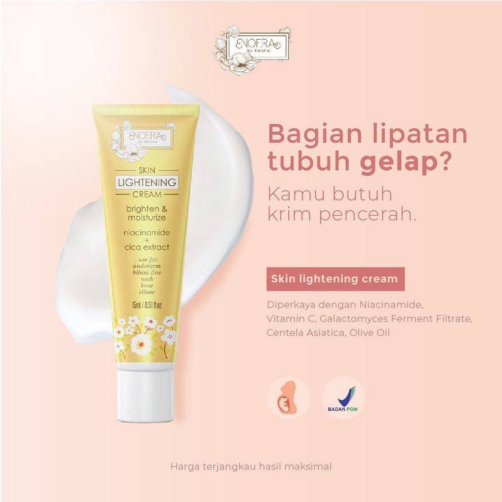 Noera Skin Lightening Cream | Cream Pencerah Lipatan Penghilang Bekas Luka