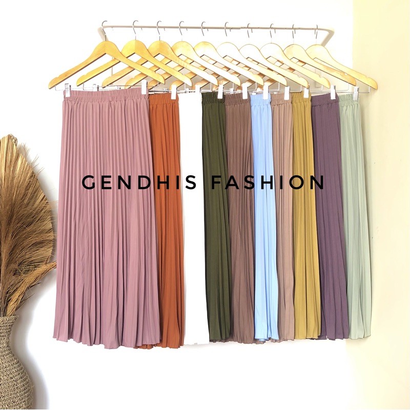 Promo Kulot Plisket Motif Bunga Diskon