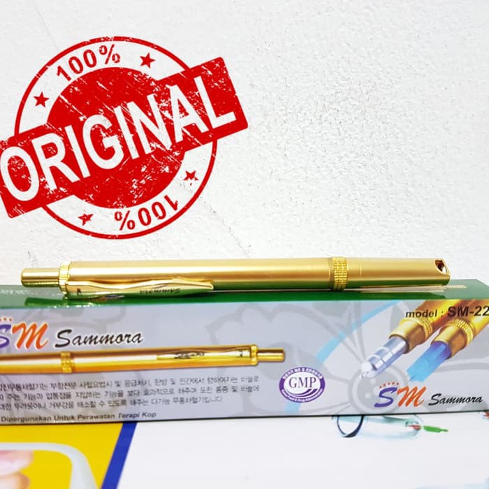

Lancing Device / Pen Bekam Stainless Gold Dus Hijau SM 228