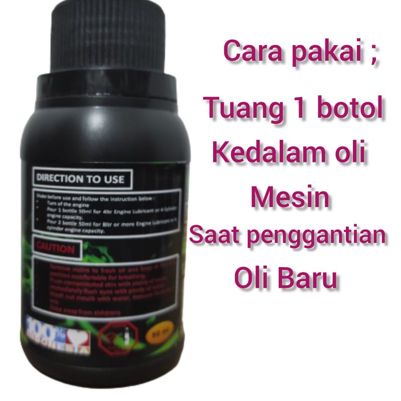 LUBE ADDITIVE GC MAXPRO cairan aditif oli mesin pencegah deposit kerak lumpur oli mesin